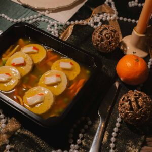 Dorsz faszerowany w galarecie