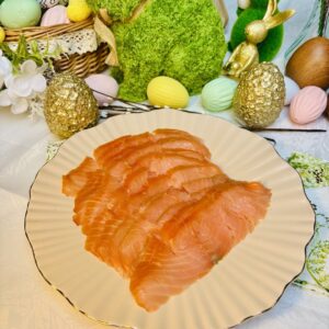 Łosoś wędzony na zimno Norwegia ok. 300g