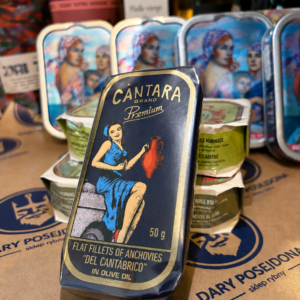Cântara Premium – Filety z anchois z Morza Kantabryjskiego w oliwie z oliwek (50 g)